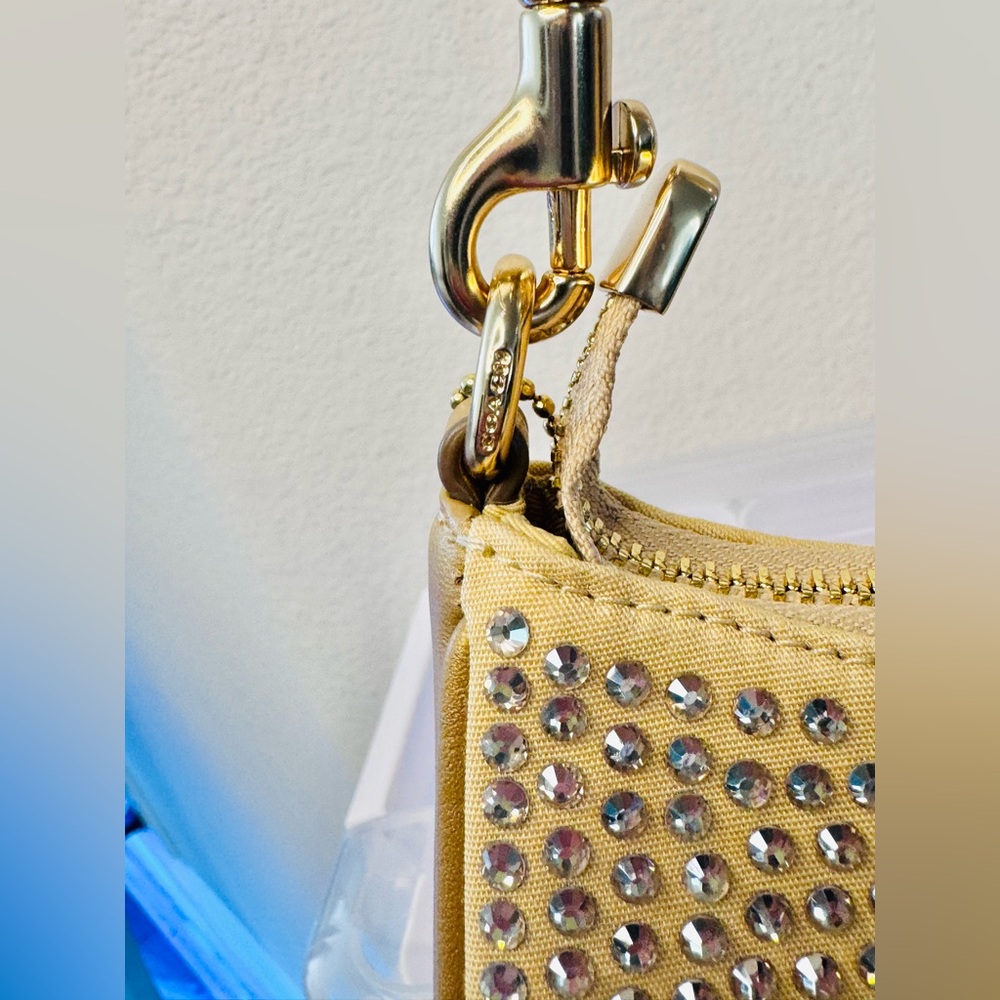 COACH Teri Mini Crossbody Bag decorated with crystals NEW - Picture 8 of 14